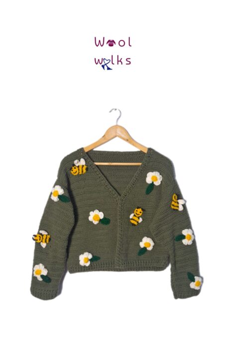 V-neck cardigan