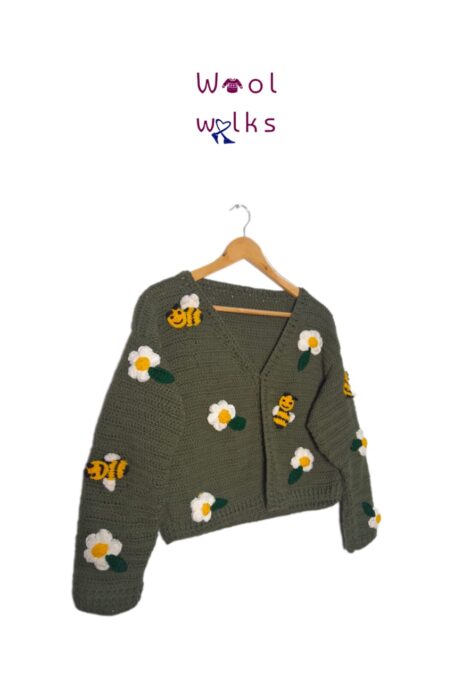 V-neck cardigan